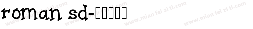 roman sd字体转换